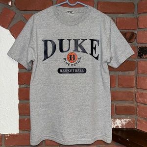 Vtg. TCX NCAA Duke University Blue Devils Grey T-Shirt Mens Size Medium